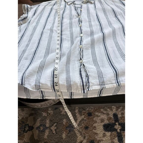 Madewell striped short sleeved blouse - Picture 2 of 4